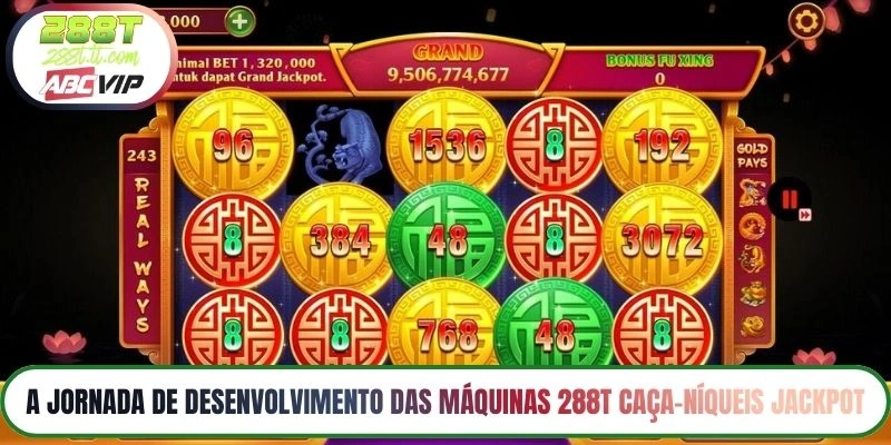 A jornada de desenvolvimento das máquinas 288T caça-níqueis jackpot